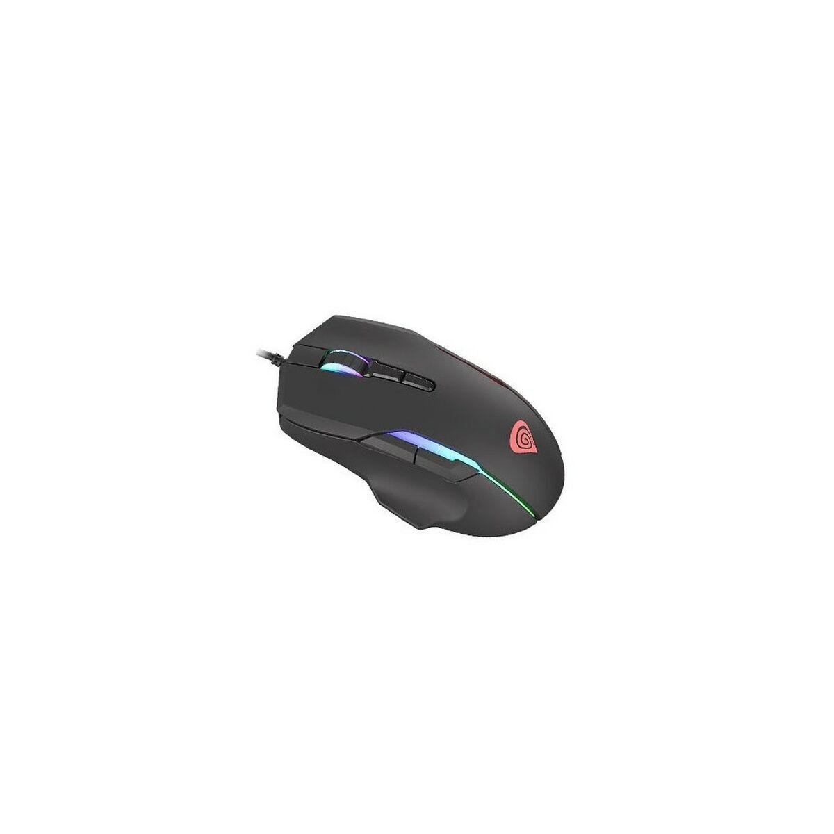 Gaming Mus   Nmg 1572 Rgb 6400 Dpi Sort fra Genesis