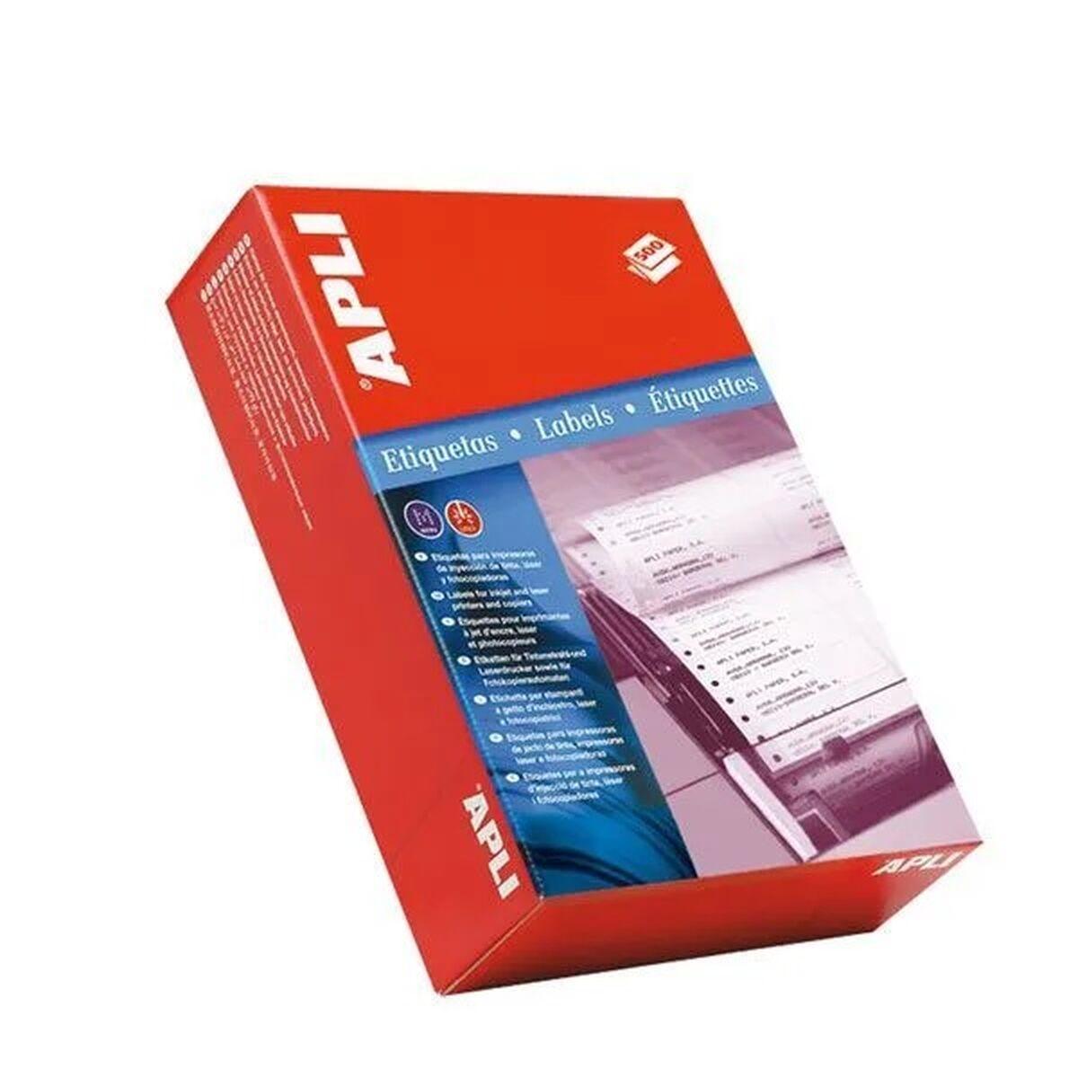 Printer Labels   101,6 X 23,3 Mm Hvid 500 Ark fra Apli