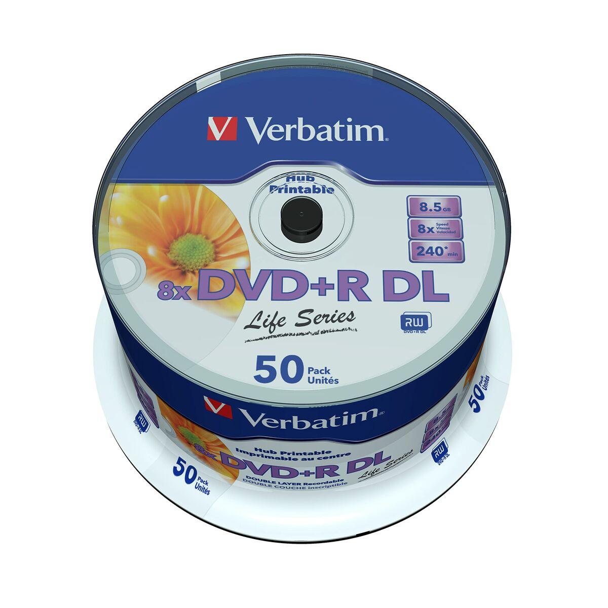 Dvd R   97693 50 Uds 8,5 Gb (50 Enheder) fra Verbatim