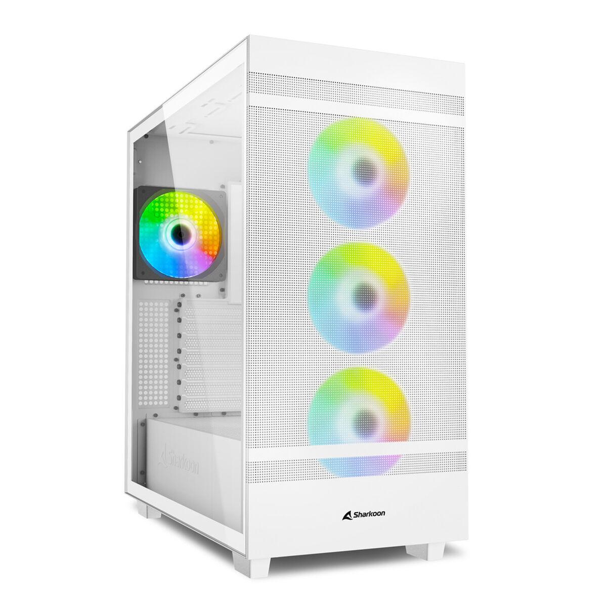 Atx Semi Tårn Kasse   Rebel C50 Rgb Atx Hvid fra Sharkoon