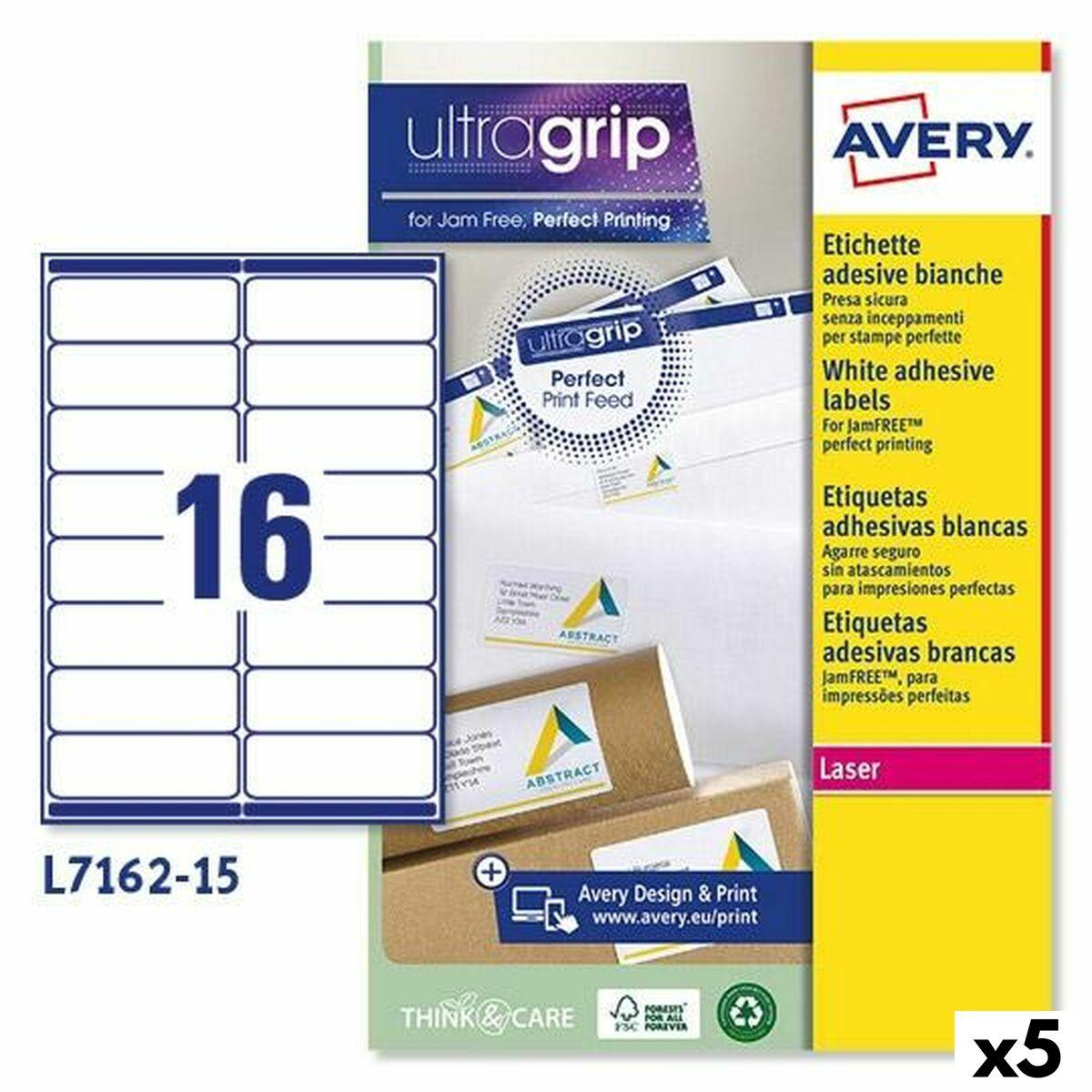 Printer Labels   L7162 Hvid 15 Ark 99,1 X 33,9 Mm (5 Enheder) fra Avery