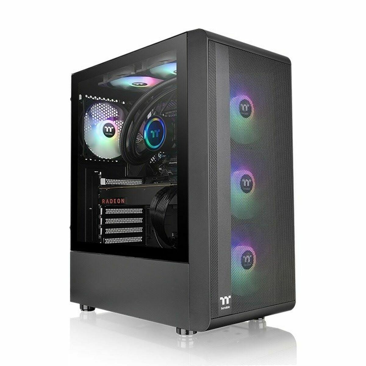 Atx Semi Tårn Kasse   S200 Tg Argb Sort fra Thermaltake