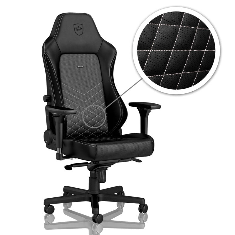 Hero Black Platinum White fra Noblechairs